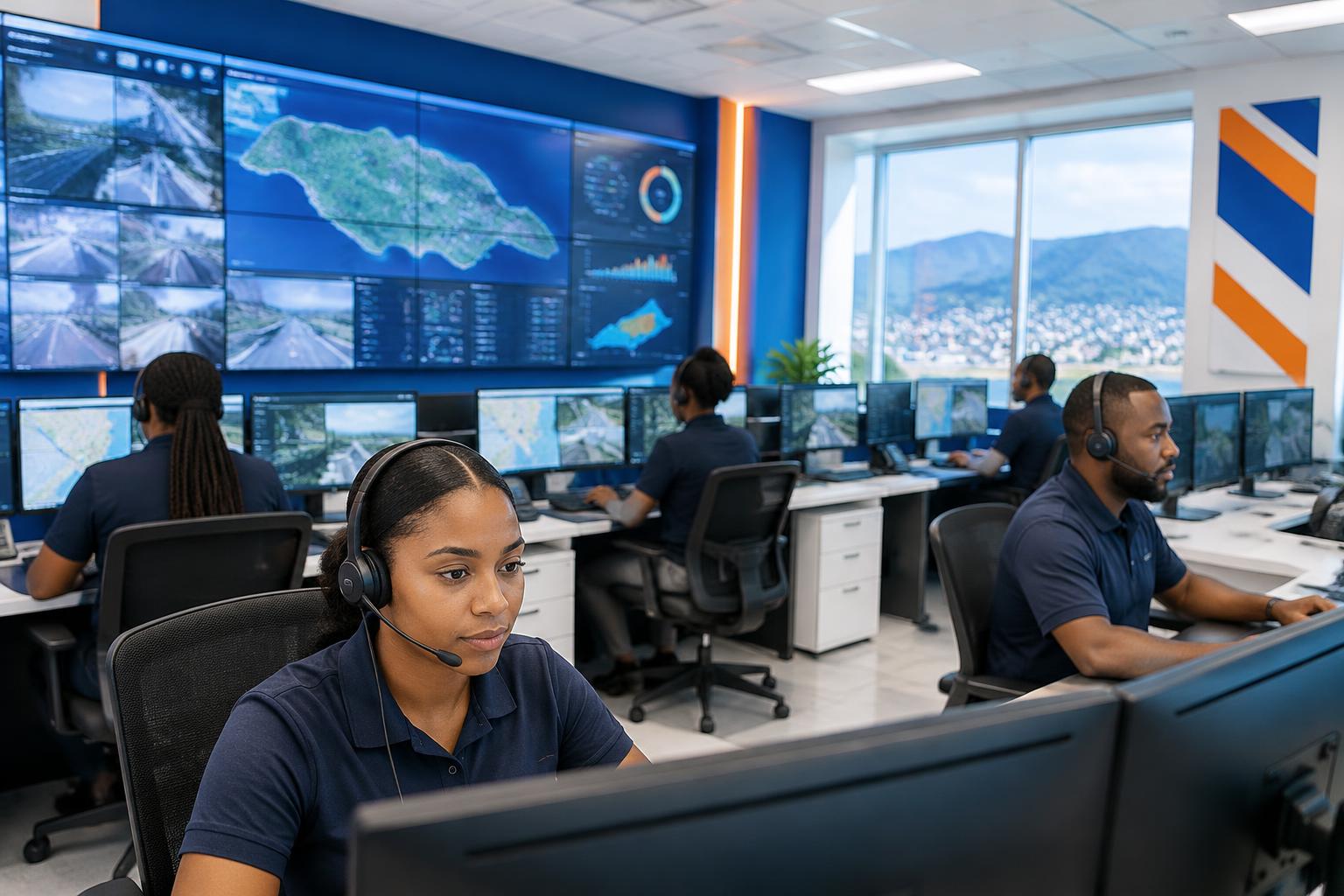 Illustrative emergency dispatch and public safety operations centre